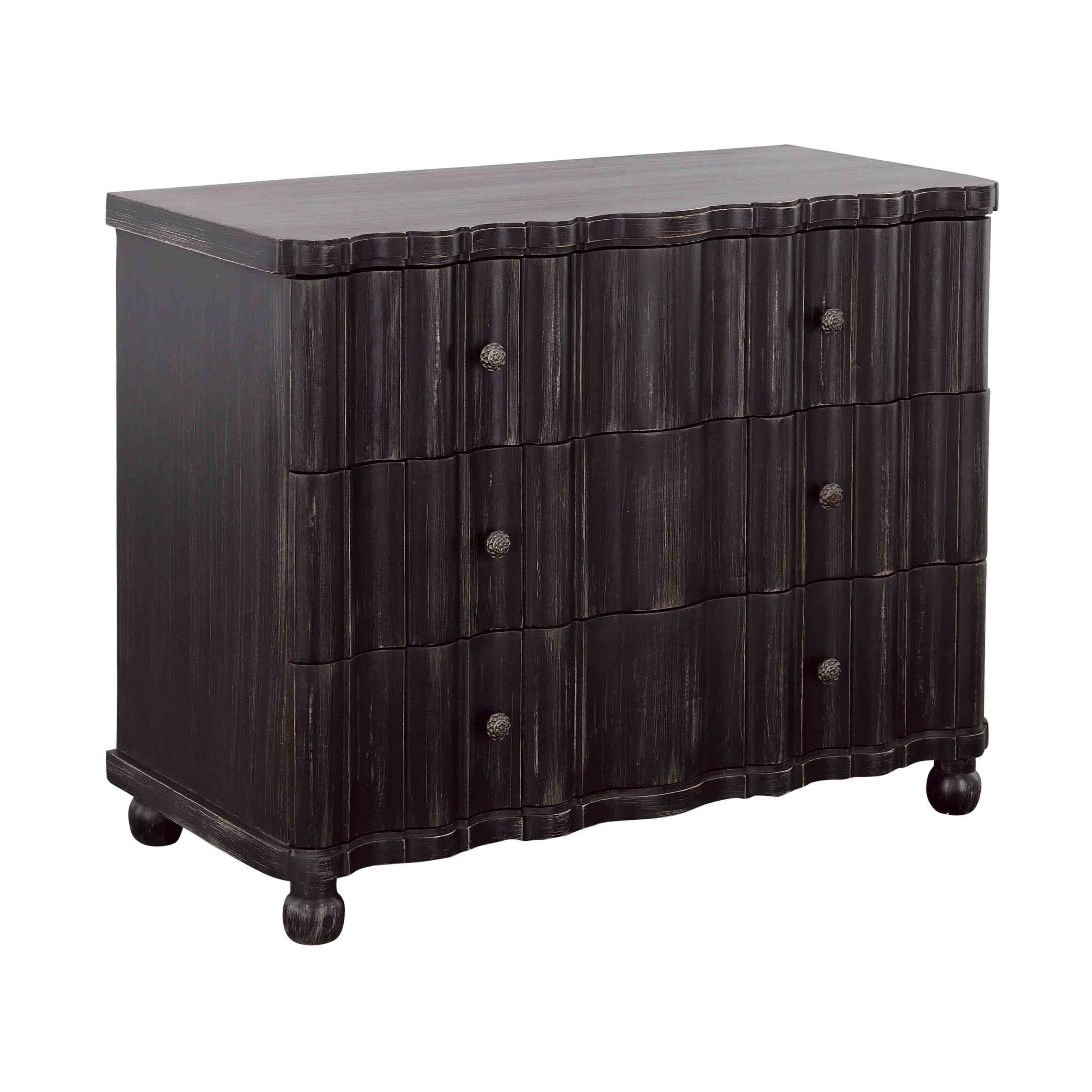 Shadowbox - Three Drawer Chest - Black - Premium Accent Chests from Coast2Coast Home - Just $2887.50! Shop now at brett interiors