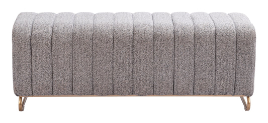 Pender - Bench - Stone Gray - Premium Upholstered Benches from Zuo Modern - Just $925! Shop now at brett interiors