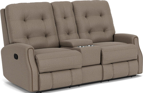 Devon - Loveseat With Console - Premium Reclining Loveseats from Flexsteel - Just $2500! Shop now at brett interiors