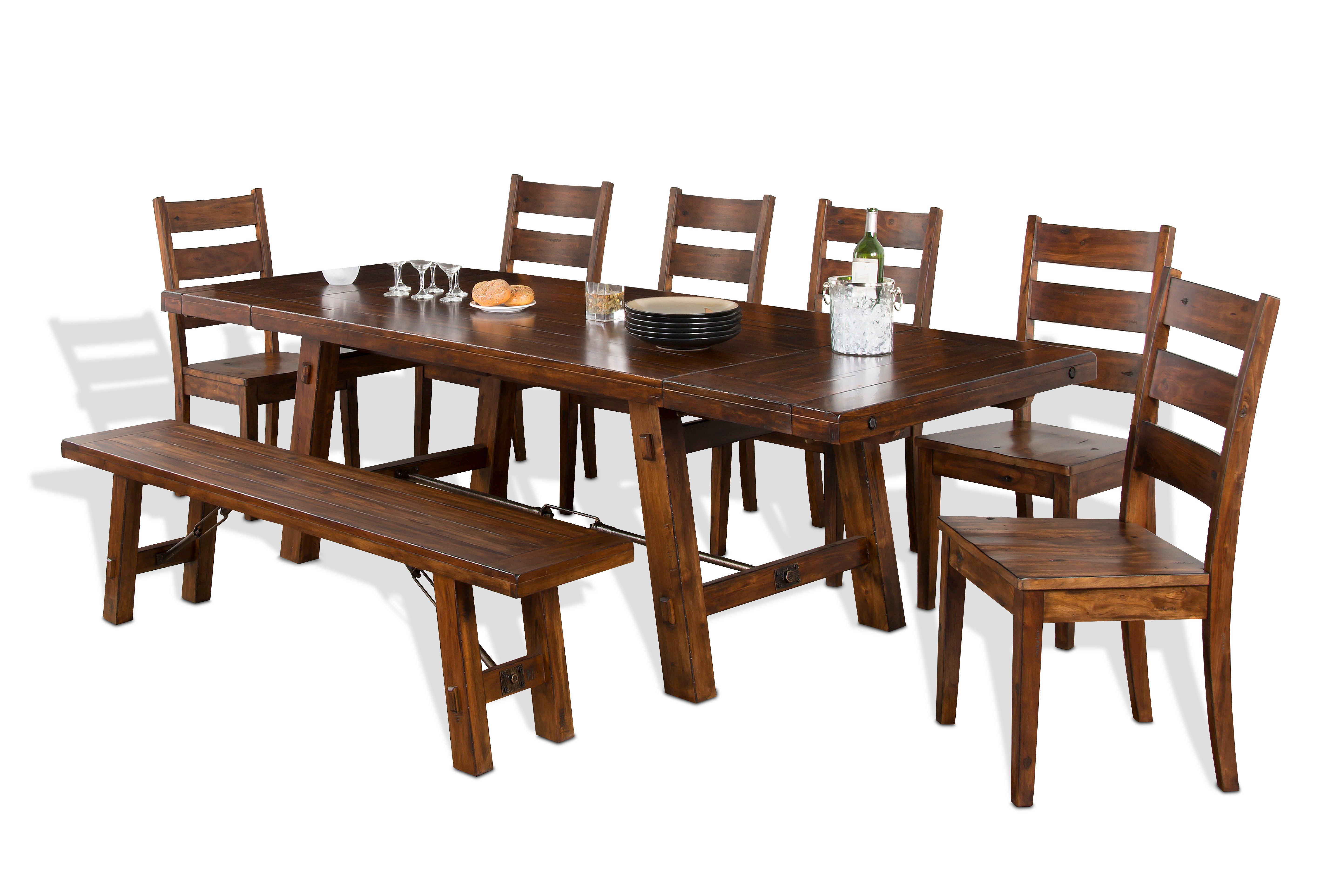 Tuscany - Extension Table - Dark Brown - Premium Dining Tables with Extensions from Sunny Designs - Just $1054! Shop now at brett interiors