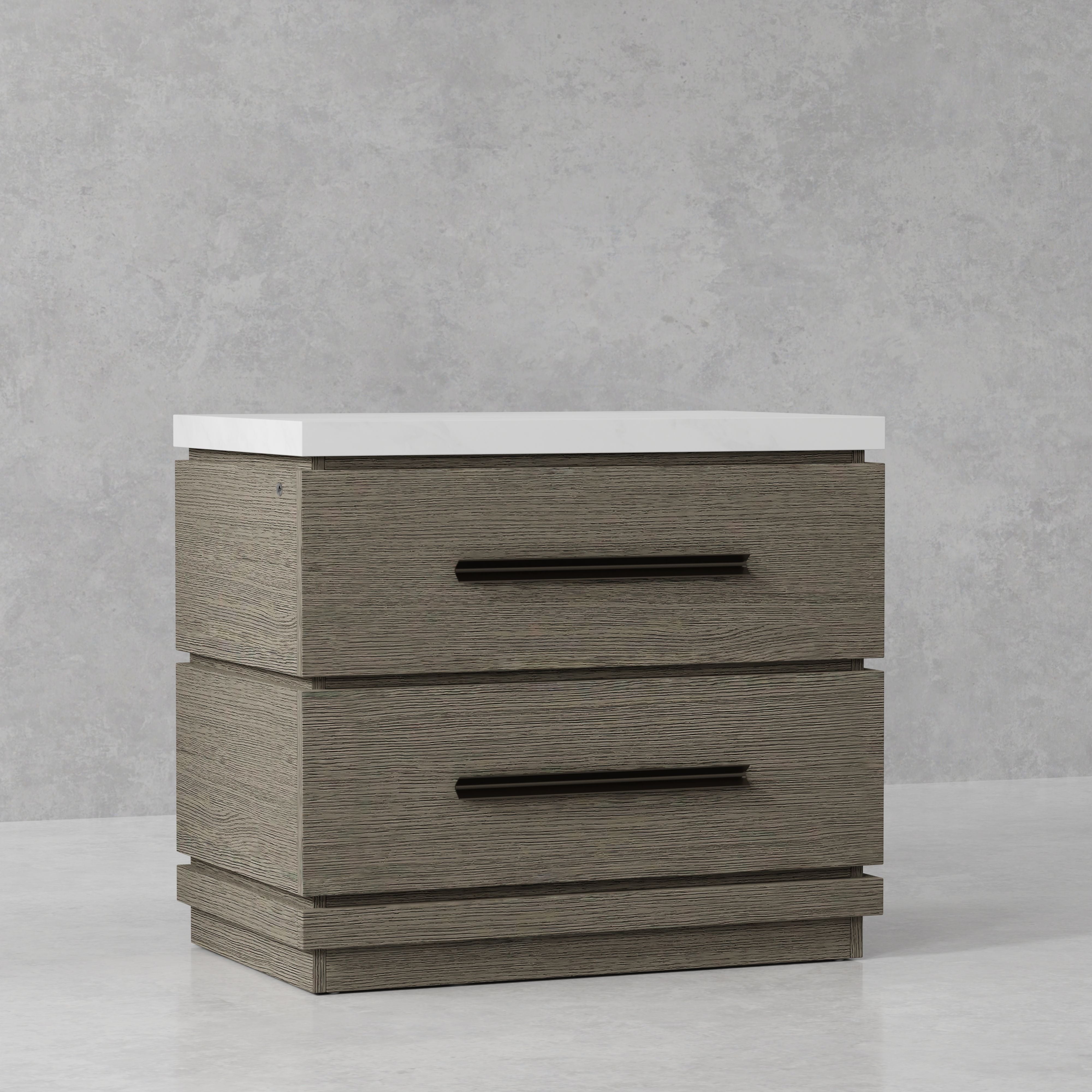 Pure Modern Bedroom - 2 Drawer Nightstand - Moonstone - Premium Accent Nightstands from Parker House - Just $647.50! Shop now at brett interiors