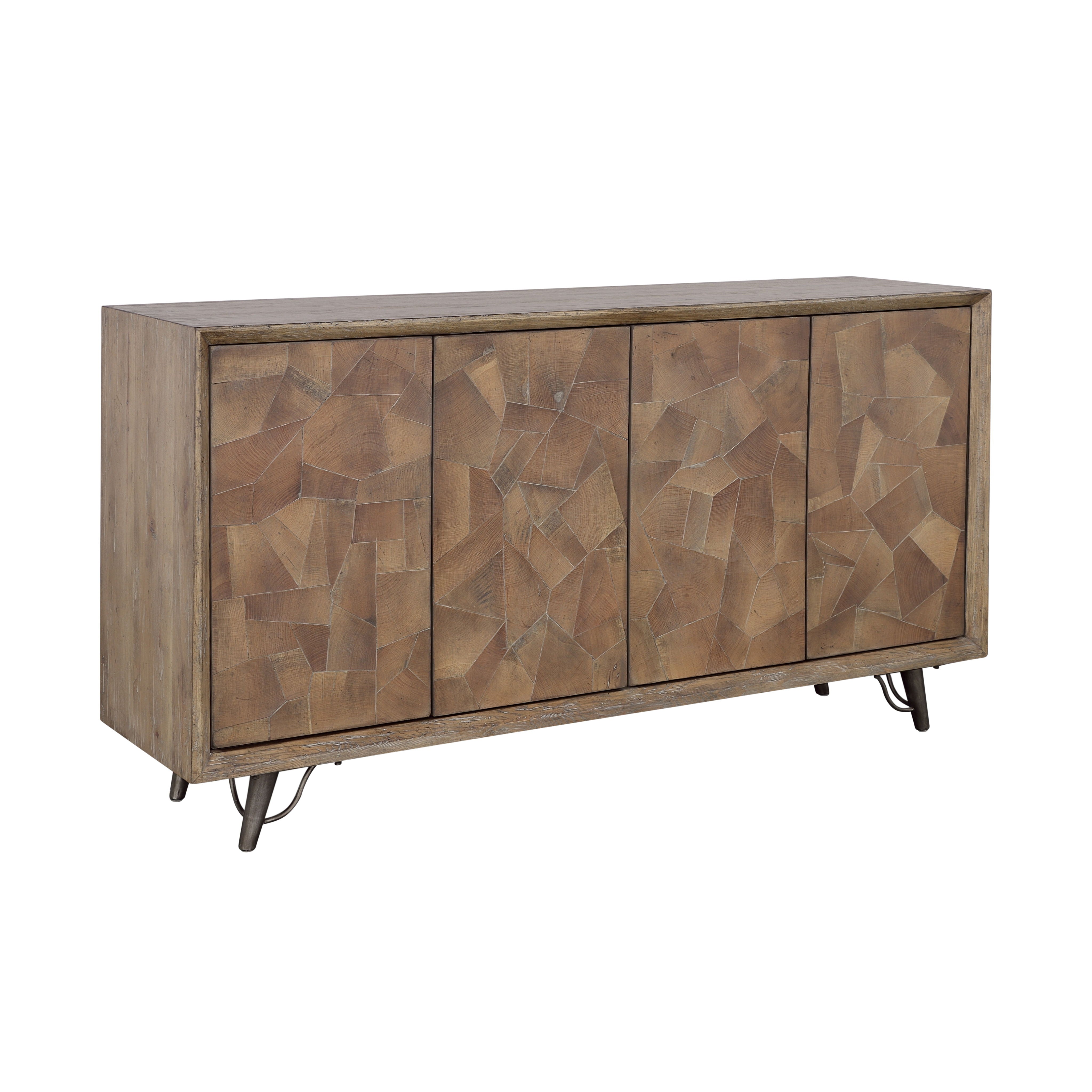 Mayweather - Four Door Credenza - Brown Multitones - Premium Credenzas from Coast2Coast Home - Just $4537.50! Shop now at brett interiors