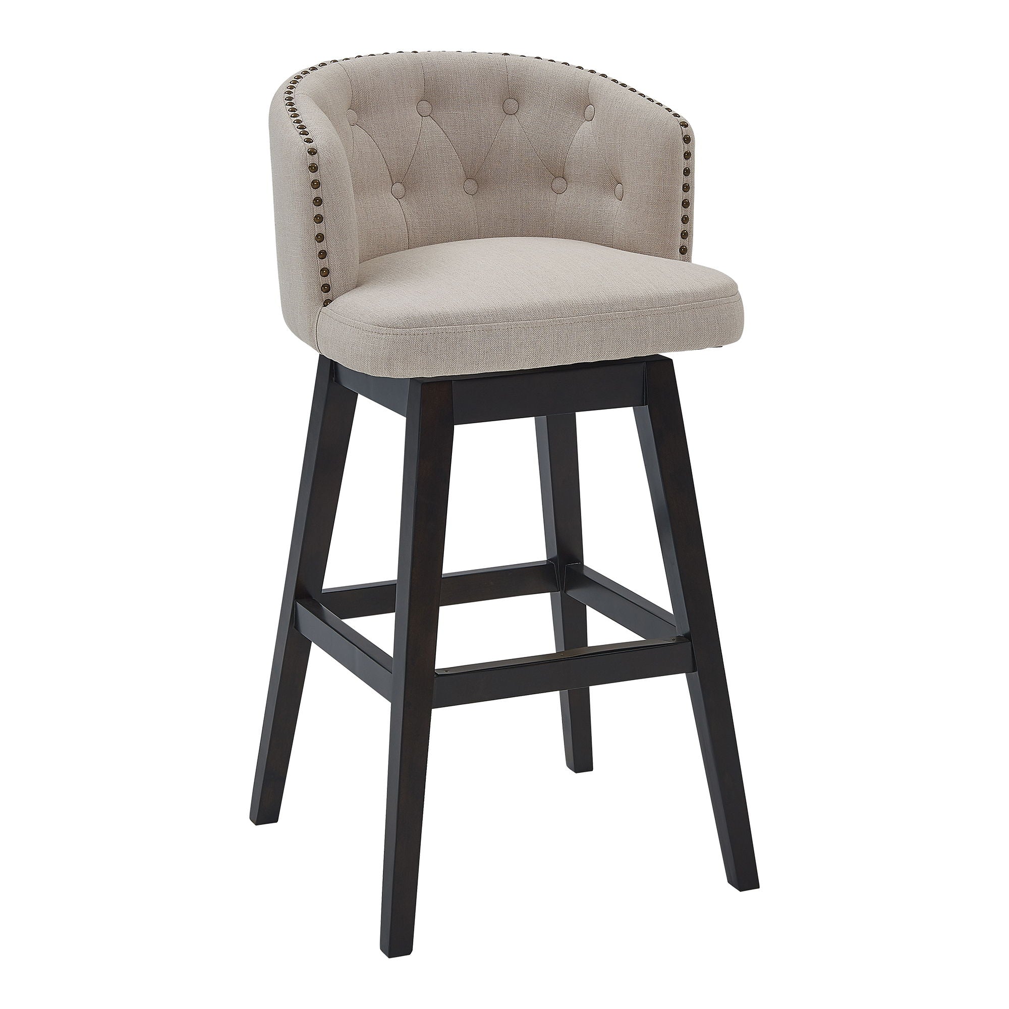 Celine - Swivel Wood Bar Stool - Premium Counter Height (24"-27") from Armen Living - Just $510! Shop now at brett interiors