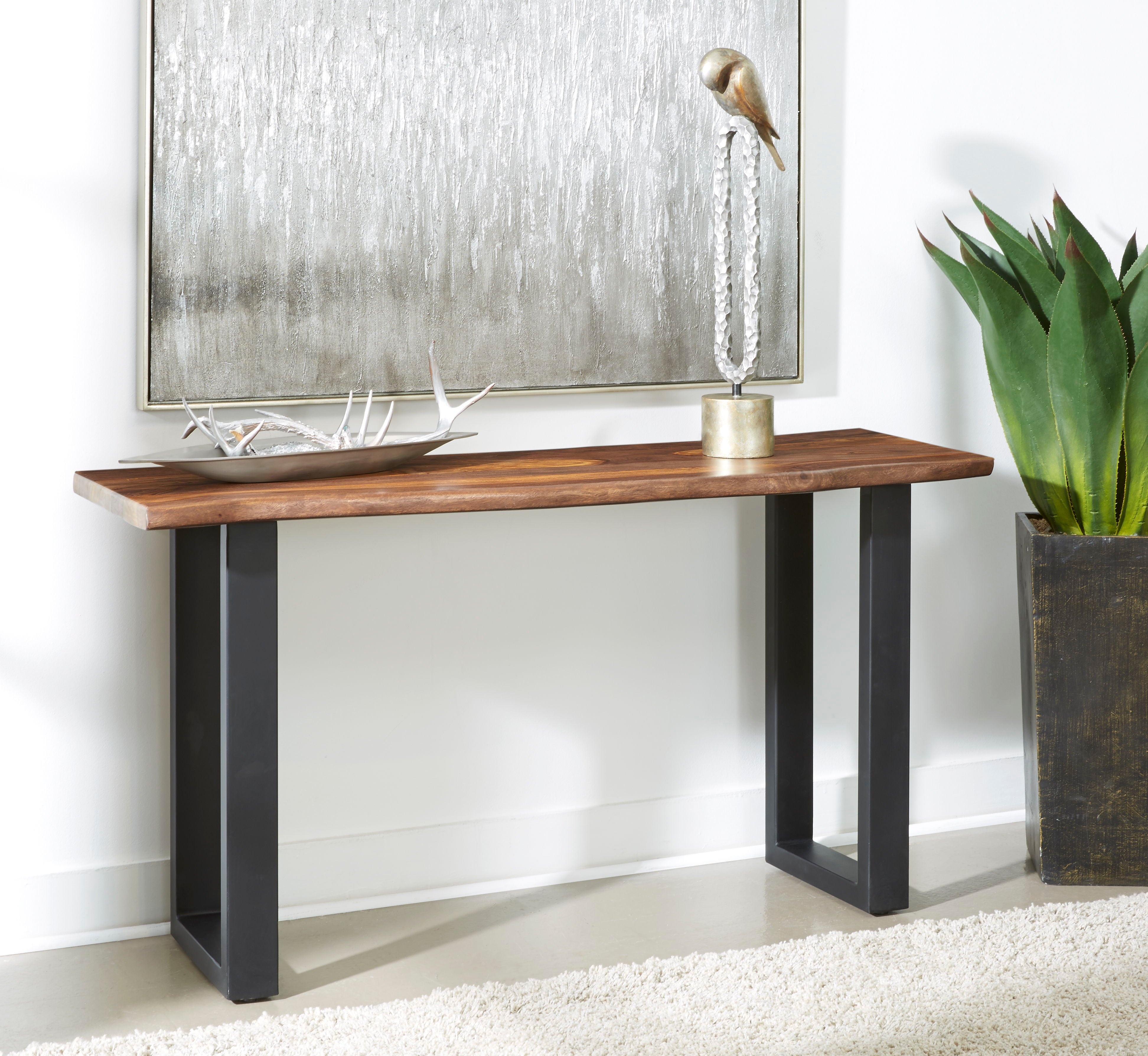 Brownstone II - Table With Natural Live Edge Top And Metal Base - Premium Dining Tables from Coast2Coast Home - Just $1320! Shop now at brett interiors