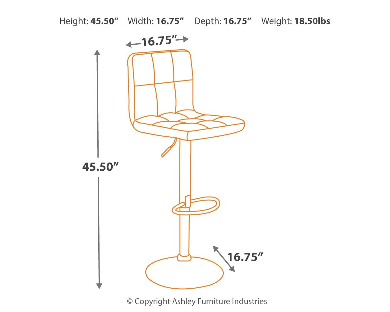 Bellatier - Adjustable Height Barstool (Set of 2) - Premium Stool Sets from Signature Design by Ashley® - Just $300.30! Shop now at brett interiors