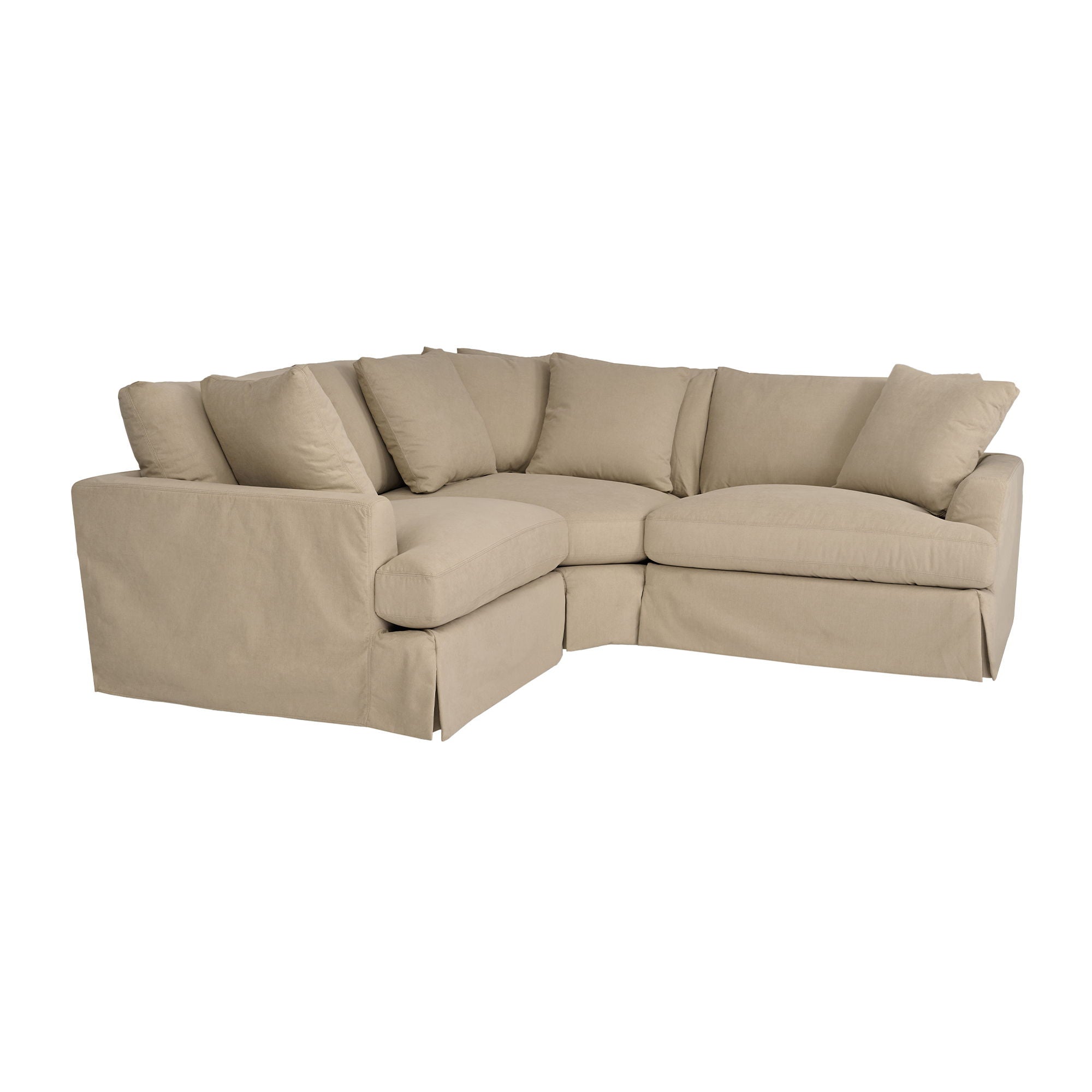 Ciara - Upholstered 3 Piece Sectional Sofa - Premium Stationary Sectionals from Armen Living - Just $5157.50! Shop now at brett interiors