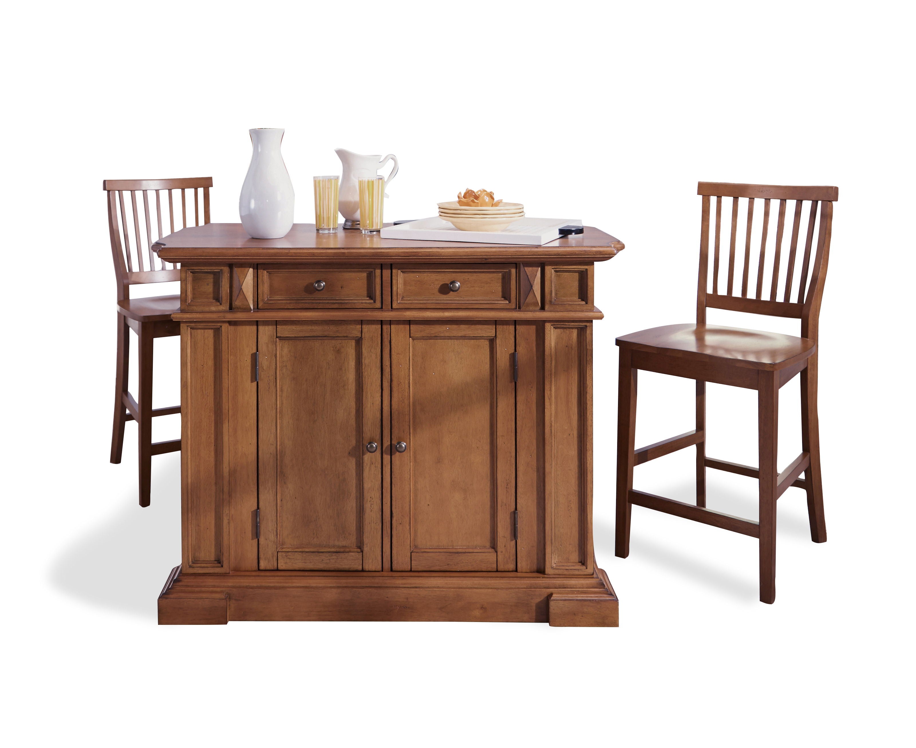 Montauk - Traditional - Kitchen Island Set - Premium 3 Piece Dining Room Sets from Homestyles - Just $3624.98! Shop now at brett interiors