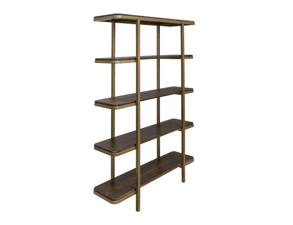 Onix - Bookcase - Mahogany Brown - Premium Etageres from International Furniture Direct - Just $1072.50! Shop now at brett interiors