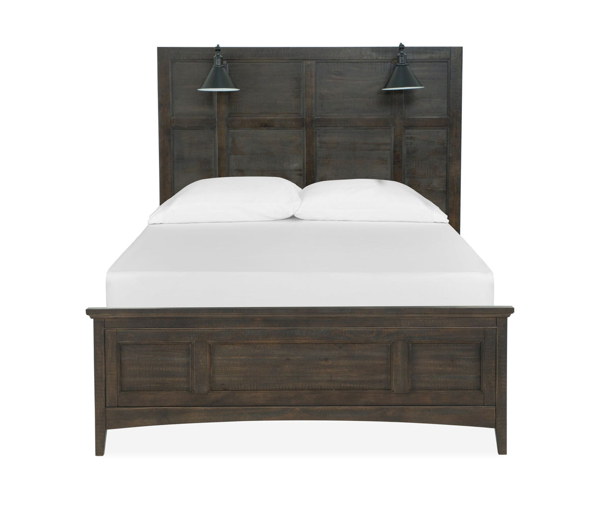 Westley Falls - Complete Lamp Panel Bed With Regular Rails - Premium Panel Beds from Magnussen Furniture - Just $1527! Shop now at brett interiors