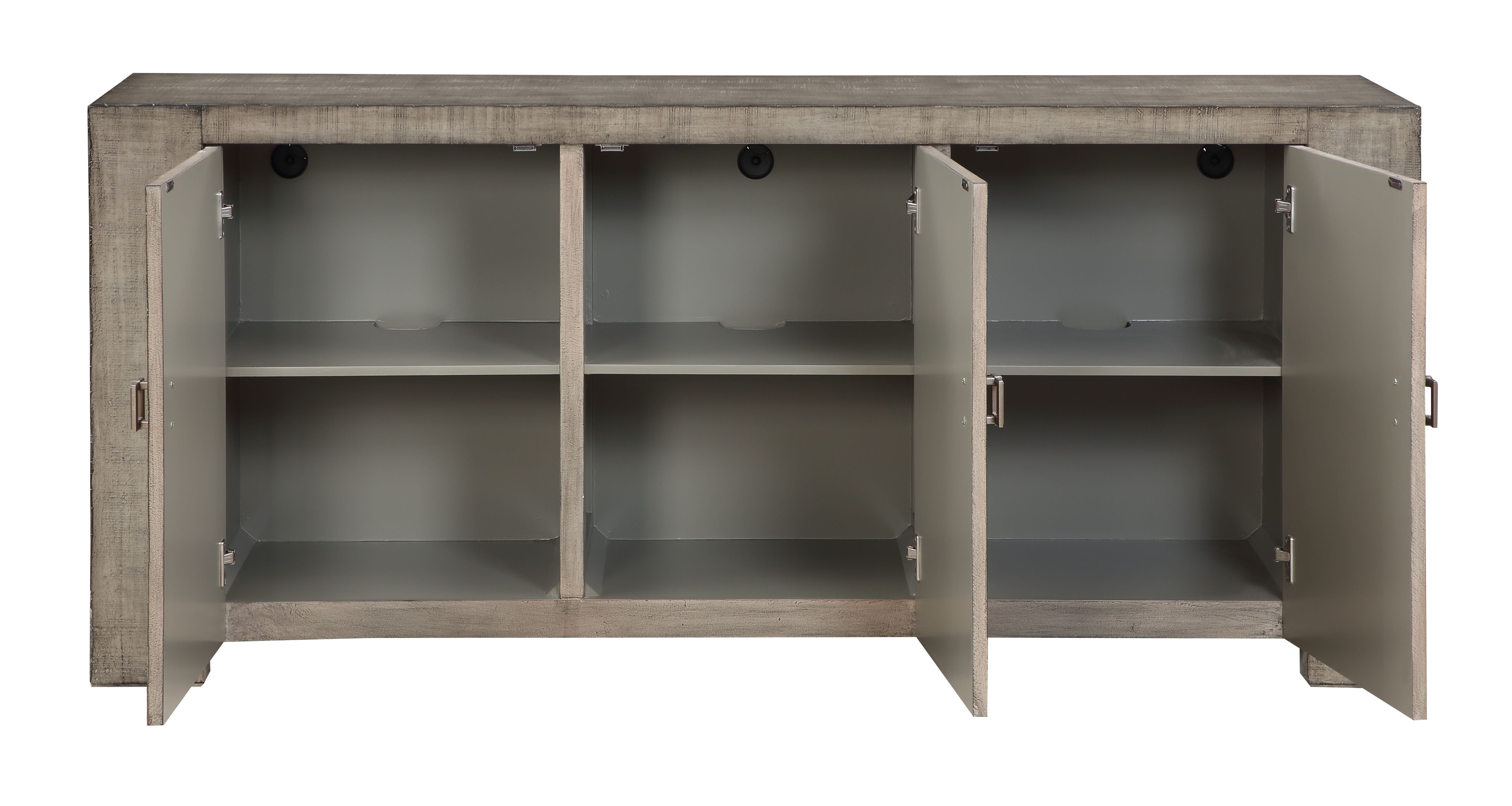 Malcolm - Three Door Credenza - Valley Forge Weathered Gray - Premium Credenzas from Coast2Coast Home - Just $3135! Shop now at brett interiors