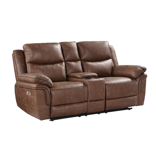 Ryland - Reclining Console Loveseat - Premium Reclining Loveseats from New Classic - Just $922.50! Shop now at brett interiors