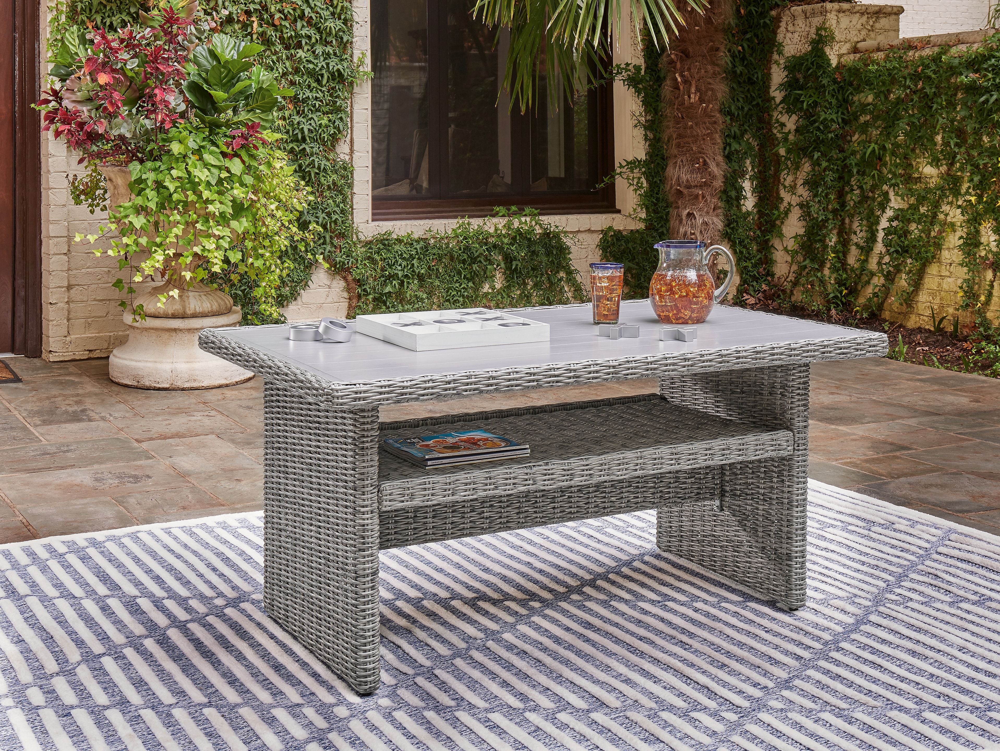 Naples Beach - Light Gray - Rect Multi-use Table - Premium Dining Tables from Signature Design by Ashley® - Just $597.50! Shop now at brett interiors