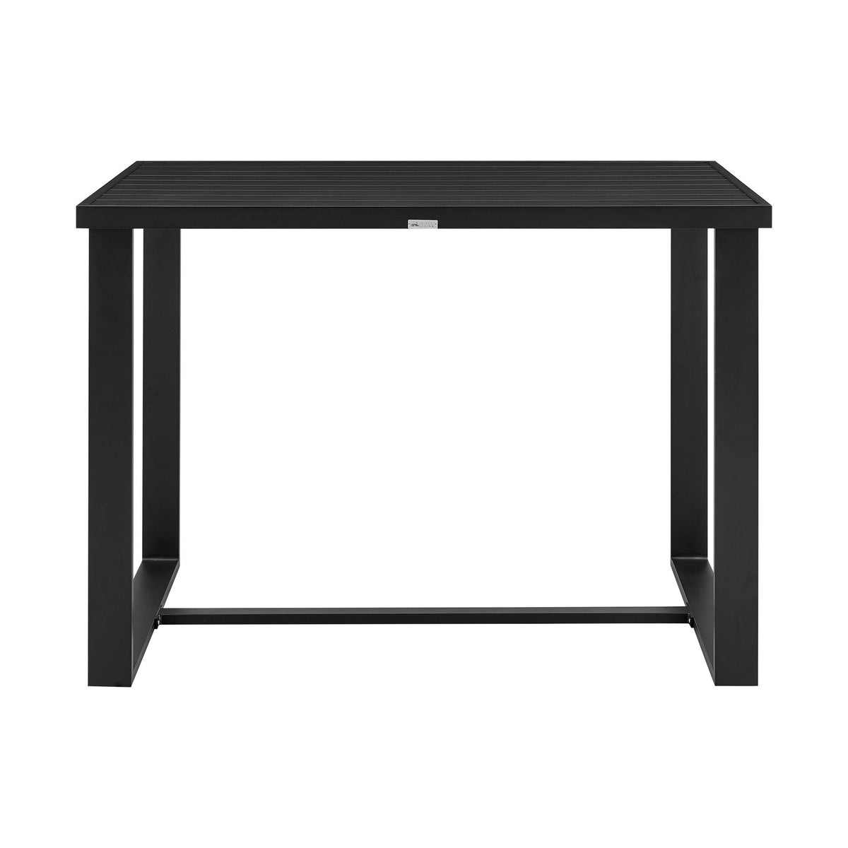 Alegria - Outdoor Patio Bar Height Dining Table - Black - Premium Dining Tables from Armen Living - Just $1350! Shop now at brett interiors