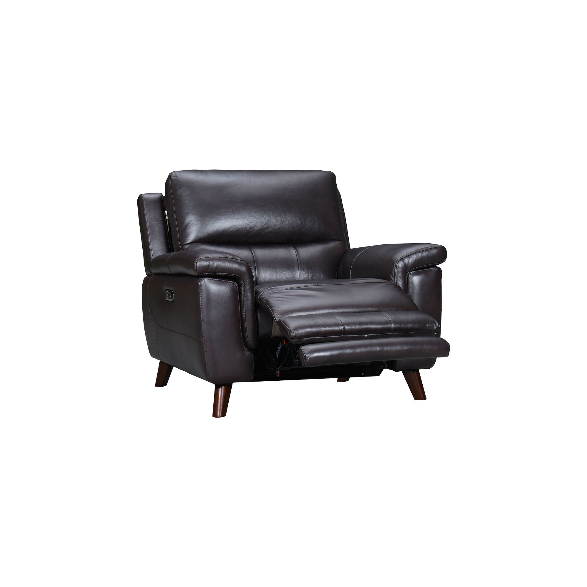 Lizette - Leather Power Recliner With USB - Brown - Premium Reclining Chairs from Armen Living - Just $2305! Shop now at brett interiors