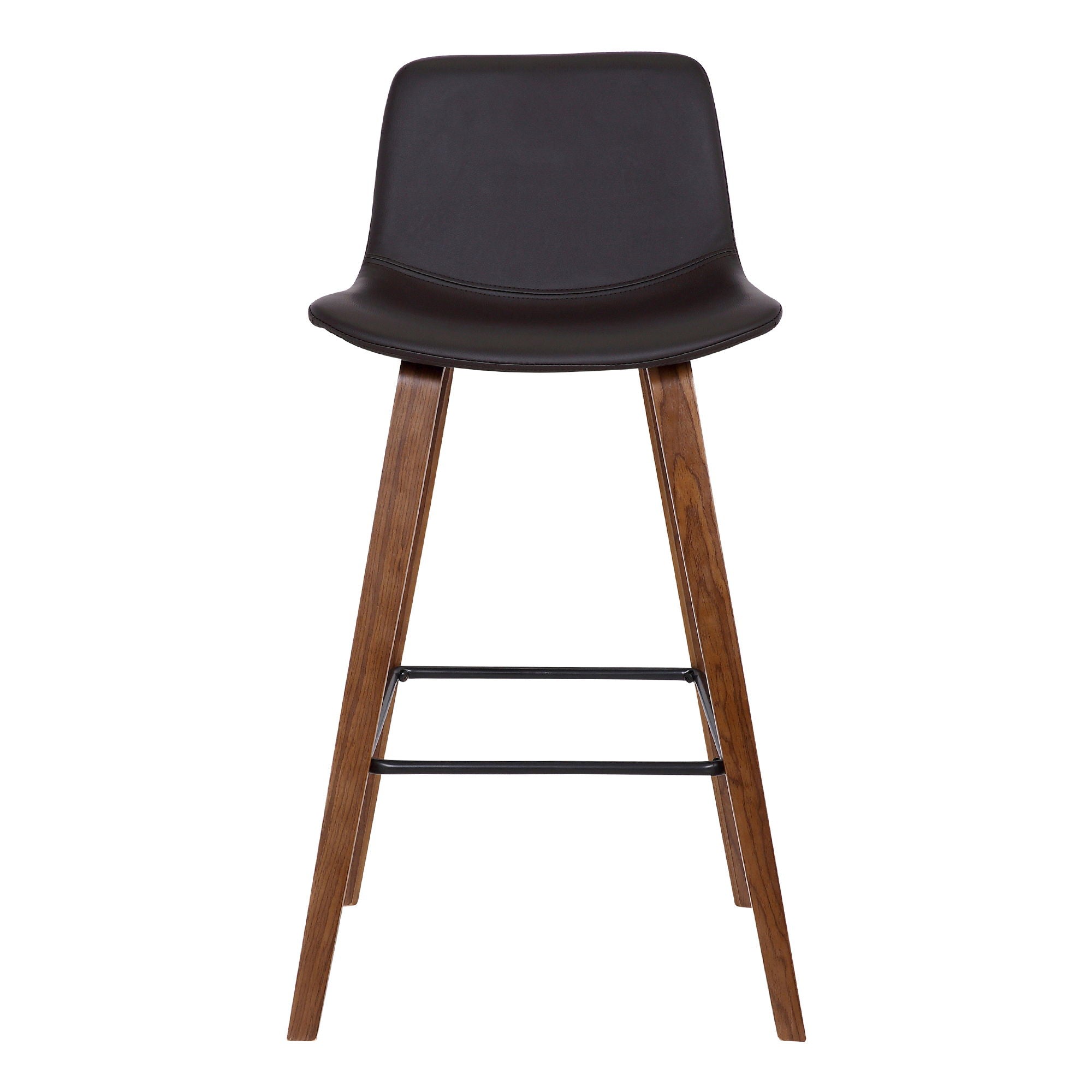 Maddie - 26" Contemporary Barstool - Walnut / Brown - Premium Bar Height (28"-30") from Armen Living - Just $182.50! Shop now at brett interiors