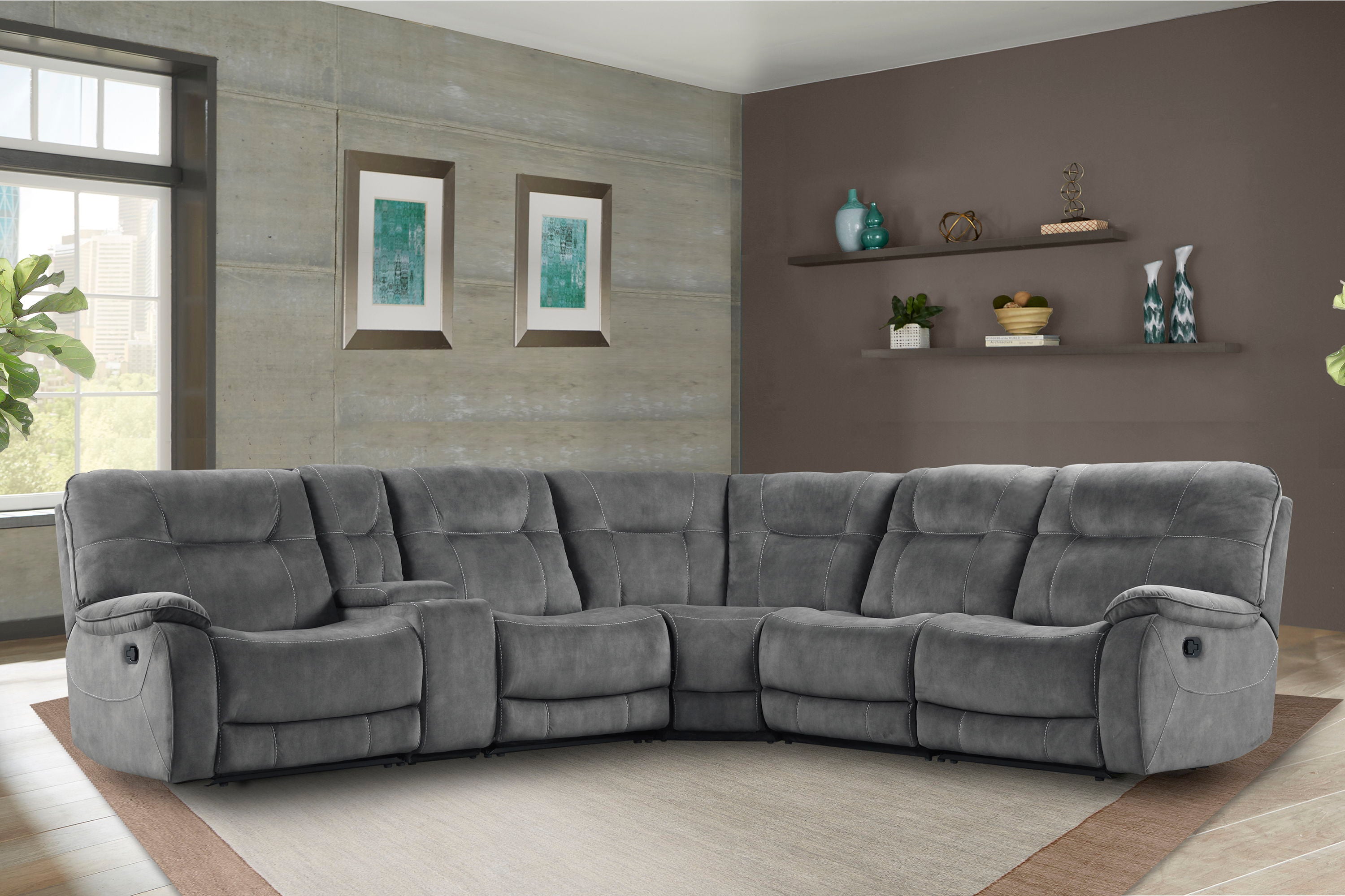 Cooper - 6 Piece Modular Manual Reclining Sectional - Premium Reclining Sectionals from Parker Living - Just $2497.50! Shop now at brett interiors