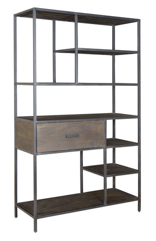 Kramer - One Drawer Bookcase - Ancia Smoke - Premium Etageres from Coast2Coast Home - Just $3712.50! Shop now at brett interiors