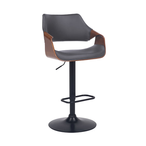 Aspen - Adjustable Bar Stool Black Base - Premium Adjustable Height from Armen Living - Just $262.50! Shop now at brett interiors