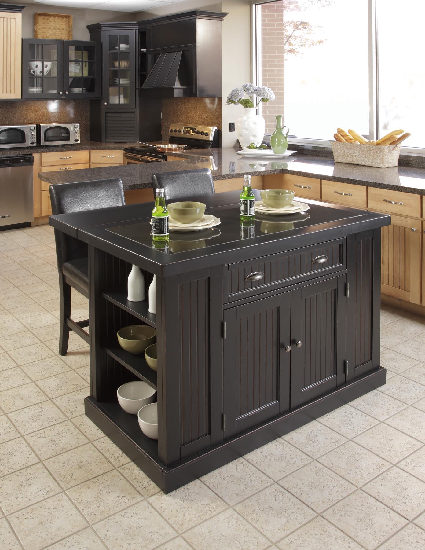 Hartford - 3 Piece Kitchen Island Set - Wood - Premium 3 Piece Dining Room Sets from Homestyles - Just $3874.98! Shop now at brett interiors