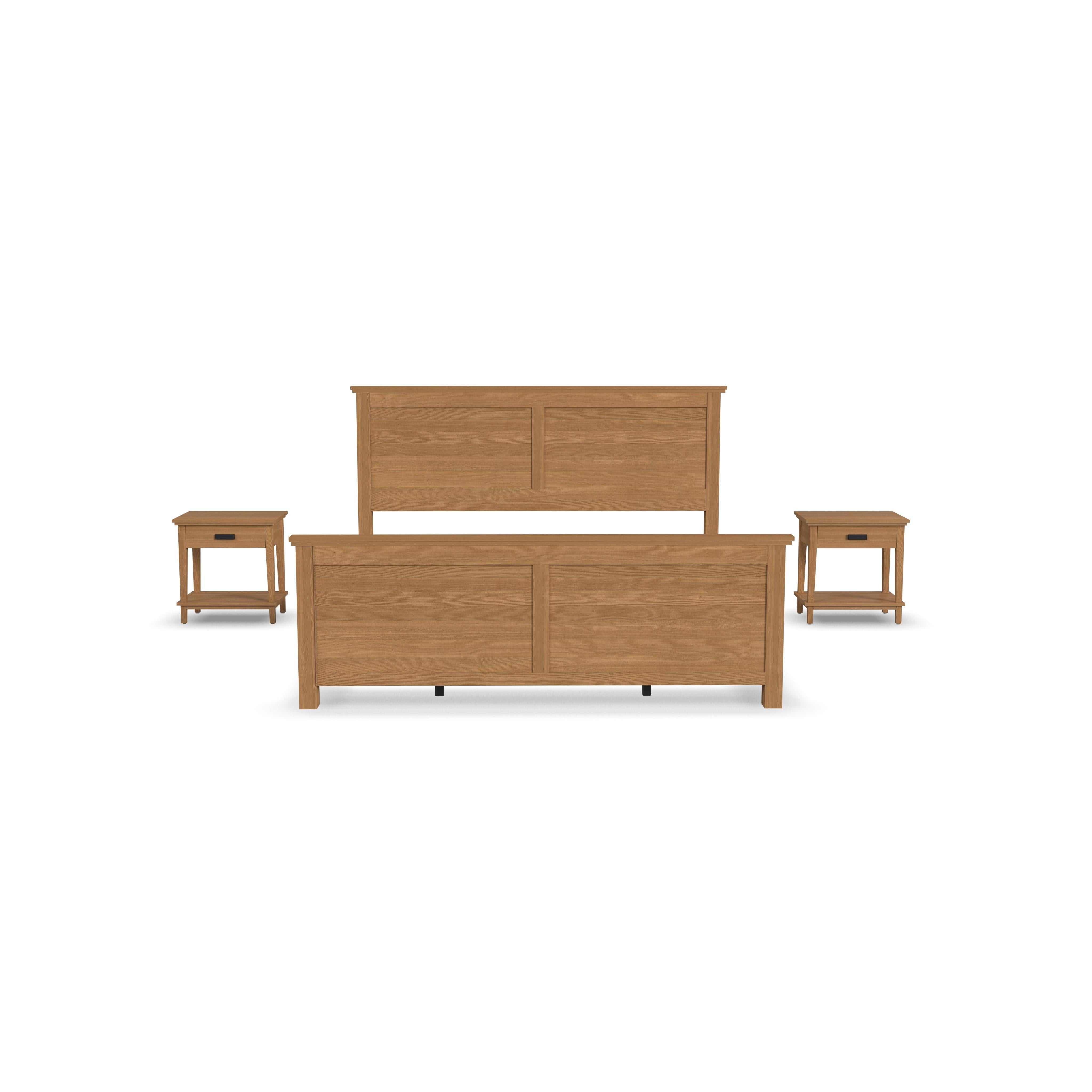 Oak Park - 3 Pc Set - King Bed And Two Nightstands - Wood - Premium 3 Piece Bedroom Sets from Homestyles - Just $3542.48! Shop now at brett interiors