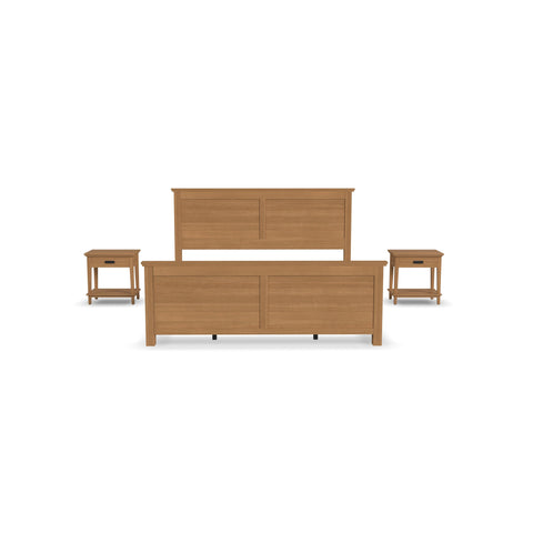 Oak Park - 3 Pc Set - King Bed And Two Nightstands - Wood - Premium 3 Piece Bedroom Sets from Homestyles - Just $3542.48! Shop now at brett interiors