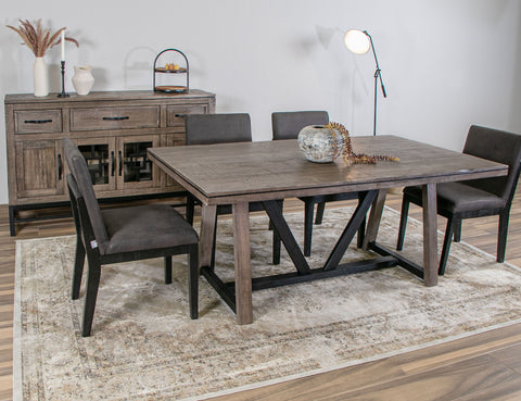 Blacksmith - Table - Truffle Brown / Oil Black - Premium Dining Tables from International Furniture Direct - Just $950! Shop now at brett interiors