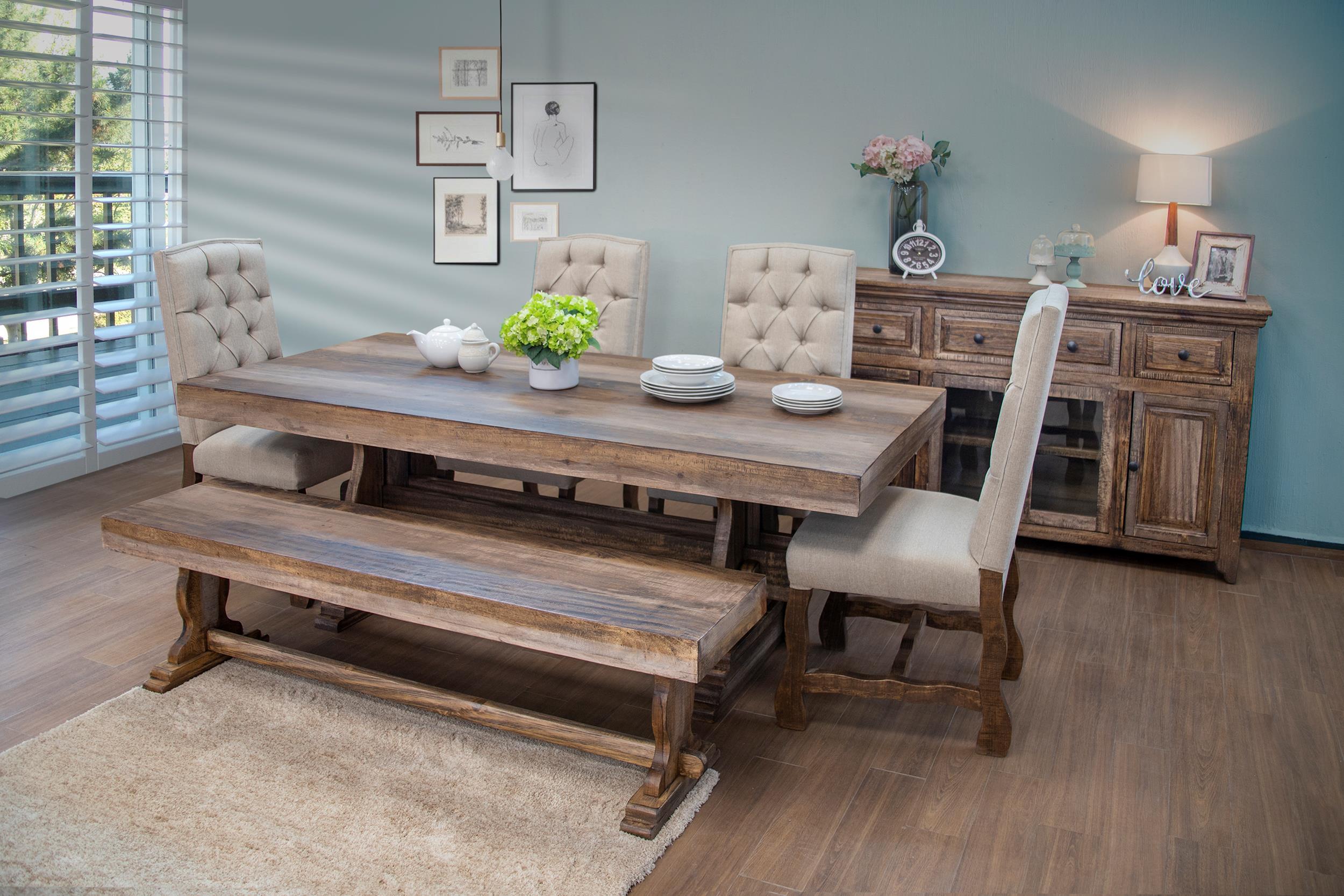 Marquez - Table - Two Tone Light Brown - Premium Dining Tables from International Furniture Direct - Just $1242.50! Shop now at brett interiors