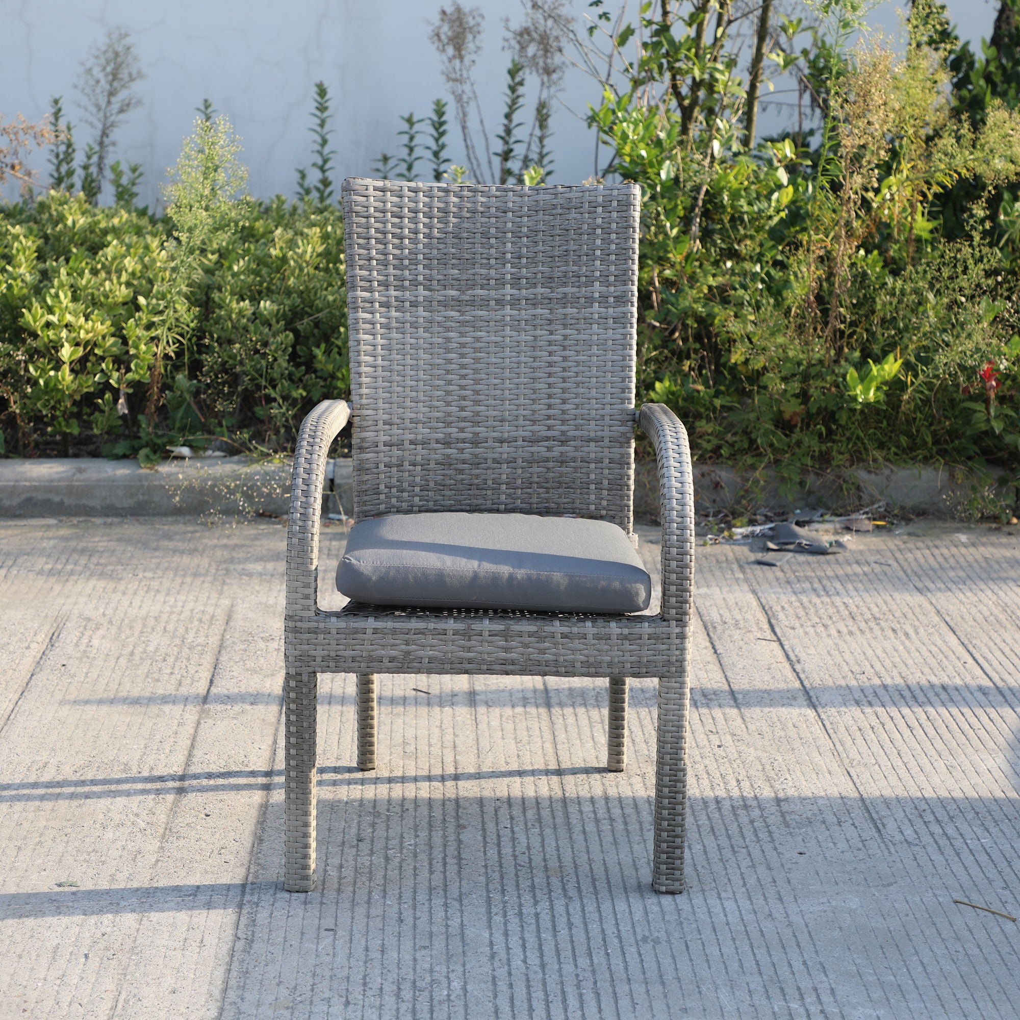 Balcones - Outdoor Wicker Dining Chairs With Cushions (Set of 8) - Premium Chair Sets from Gather Craft - Just $2035! Shop now at brett interiors