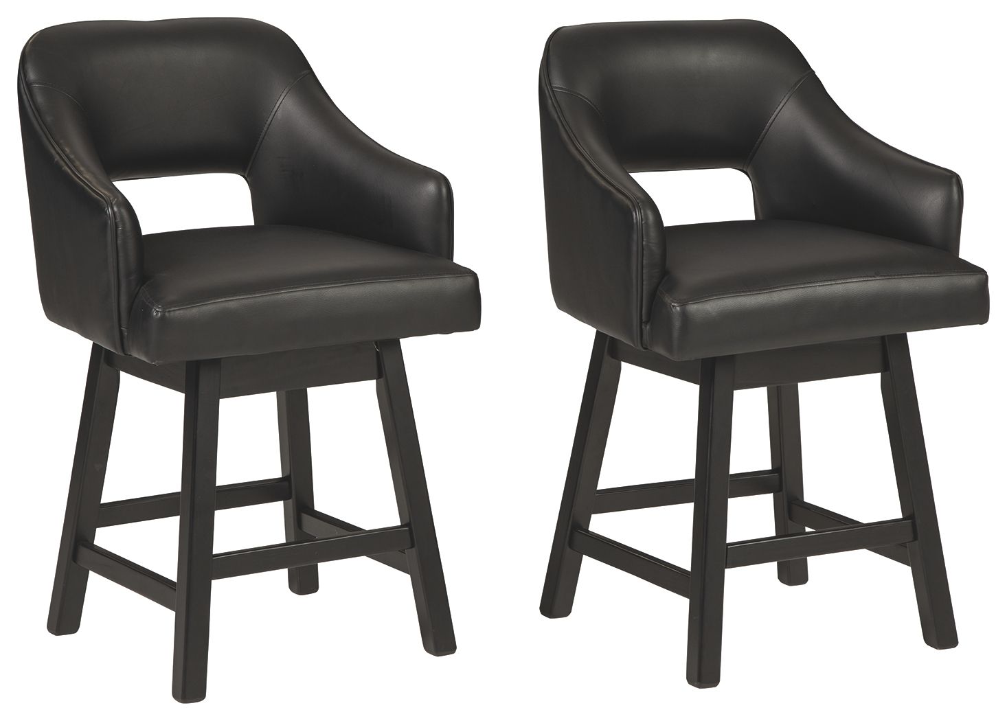 Tallenger - Upholstered Swivel Barstool (Set of 2) - Premium Stool Sets from Signature Design by Ashley® - Just $473.55! Shop now at brett interiors