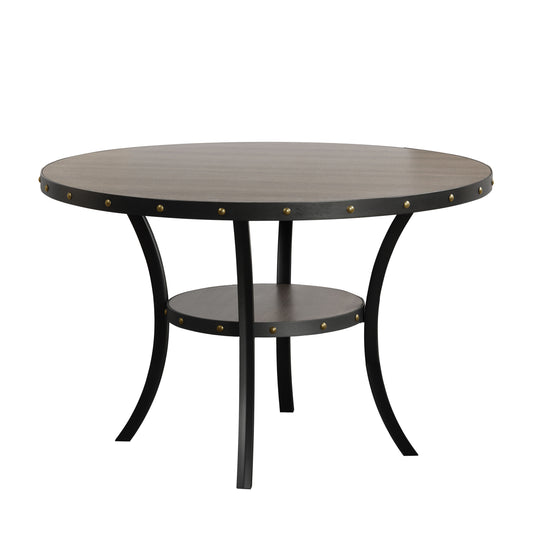 Crispin - Round Dining Table - Gray - Premium Dining Tables from New Classic - Just $322.50! Shop now at brett interiors