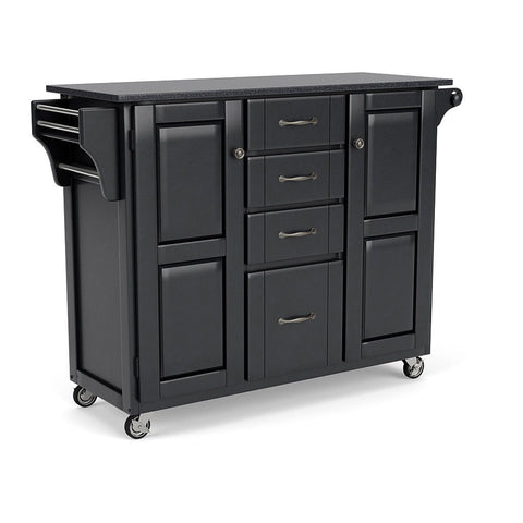 Create-A-Cart - Kitchen Cart With Black Granite Top - Premium Islands & Carts from Homestyles - Just $875! Shop now at brett interiors