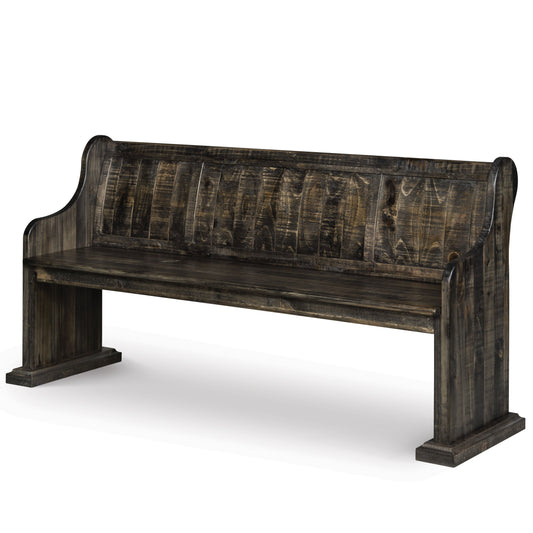 Bellamy - Bench With Back - Peppercorn - Premium Dining Benches from Magnussen Furniture - Just $725! Shop now at brett interiors