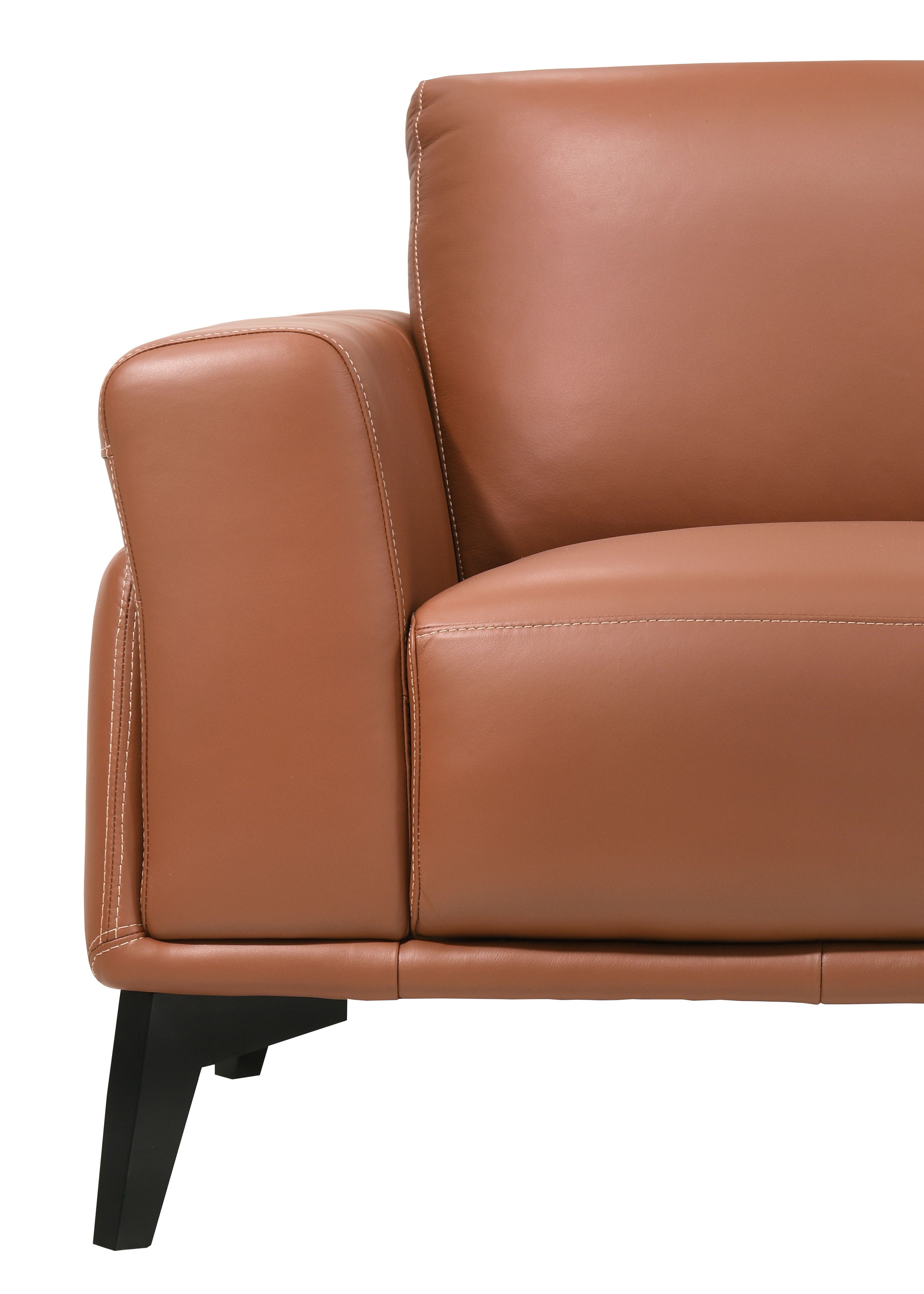 Como - Loveseat - Terracotta - Premium Stationary Loveseats from New Classic - Just $1372.50! Shop now at brett interiors