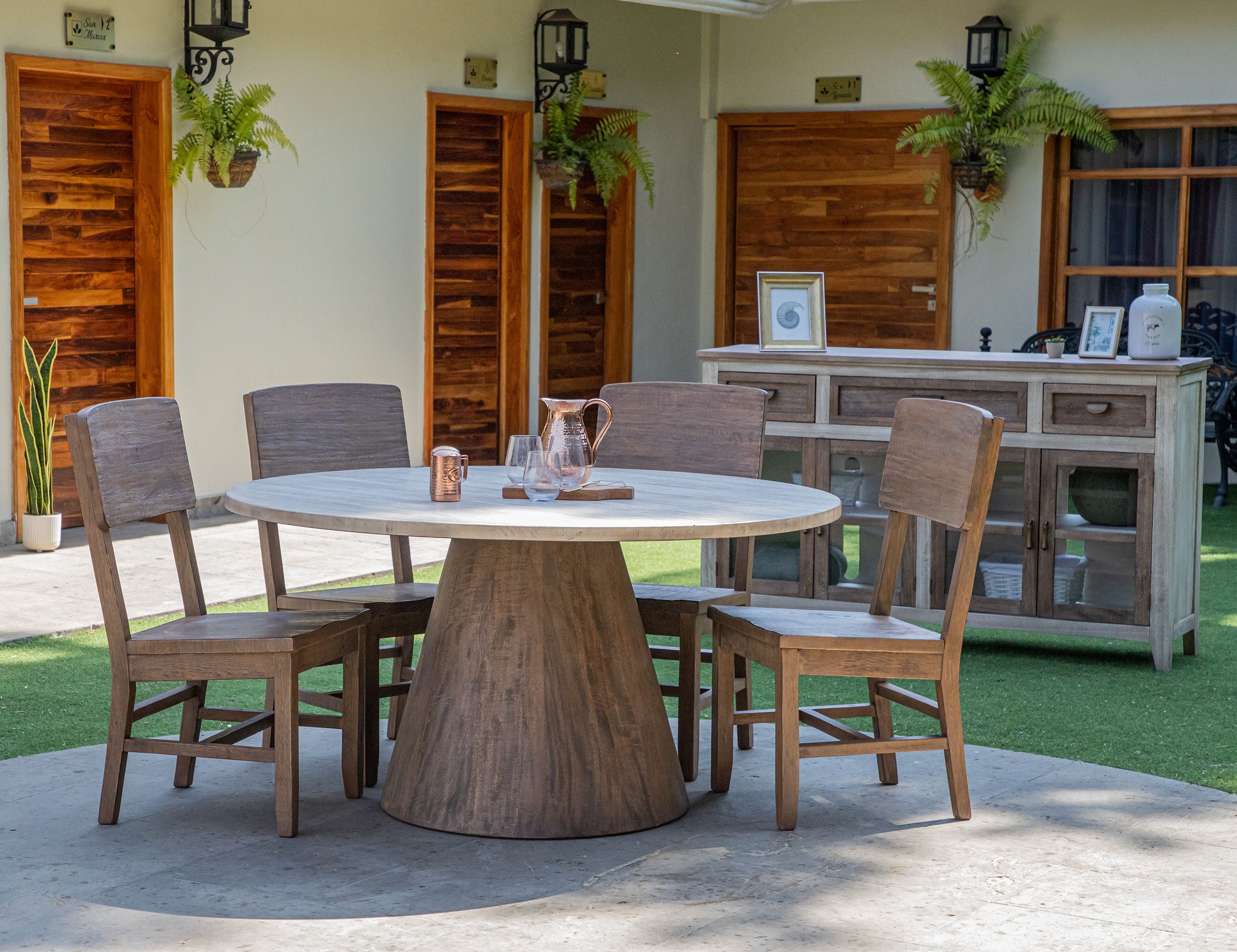 Sahara - Round Dining Table - White - Premium Dining Tables from International Furniture Direct - Just $1497.50! Shop now at brett interiors