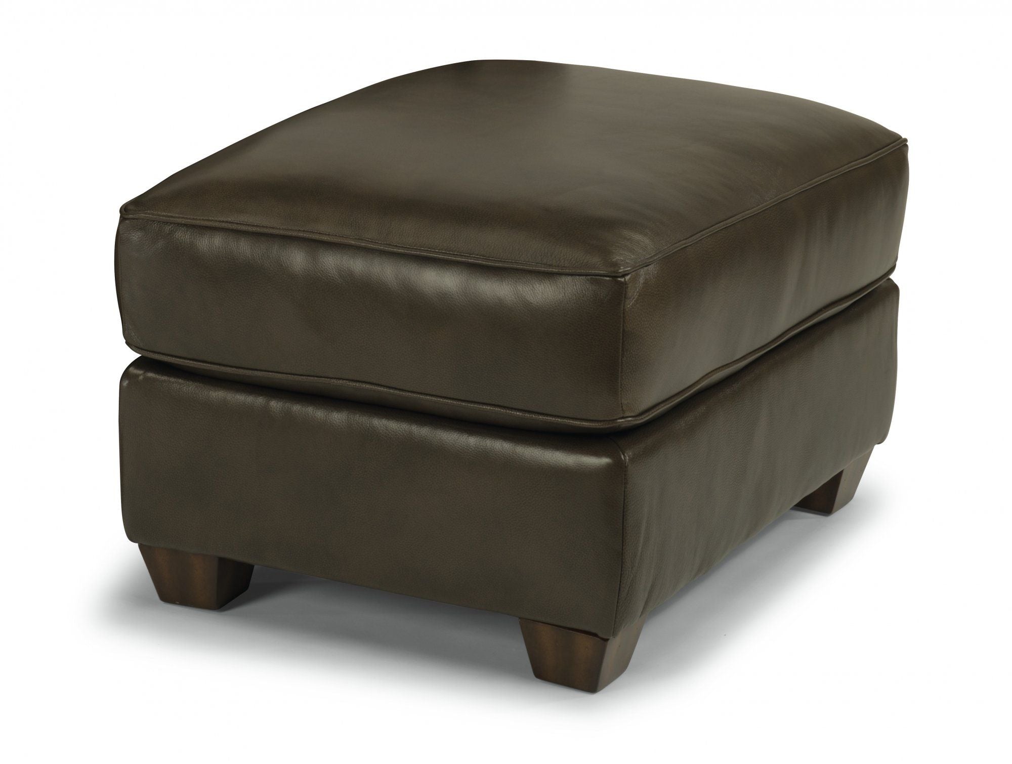 Carson - Ottoman - Leather - Heavy Thread Stitching - Premium Upholstered Ottomans from Flexsteel - Just $1062.50! Shop now at brett interiors