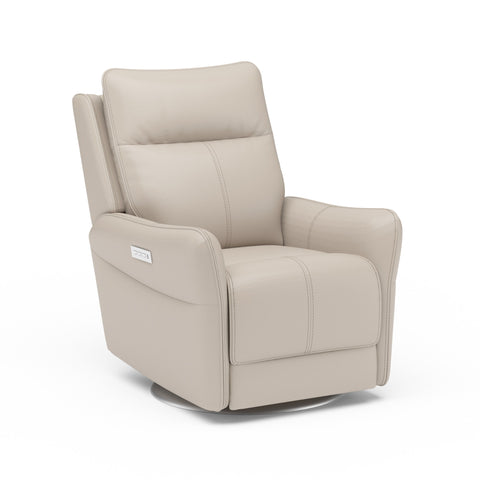 Spin - Swivel Power Recliner with Power Headrest & Lumbar - Premium Reclining Chairs from Flexsteel - Just $2375! Shop now at brett interiors