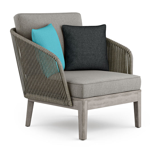 Carmel - Outdoor Conversation Chair - Sand Drift - Premium Arm Chairs from Simpli Home - Just $609! Shop now at brett interiors