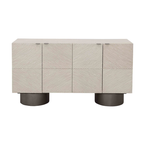 Canyon - Four Door Credenza - Echo White - Premium Credenzas from Coast2Coast Home - Just $3135! Shop now at brett interiors