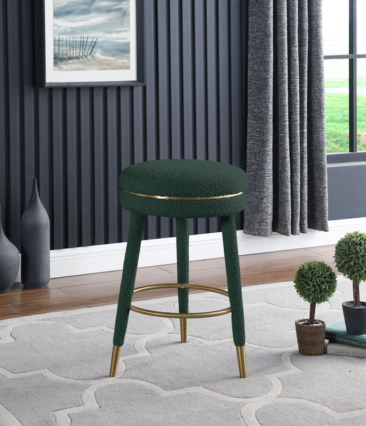 Coral - Counter Stool - Green - Premium Counter Height (24"-27") from Meridian Furniture - Just $362.50! Shop now at brett interiors