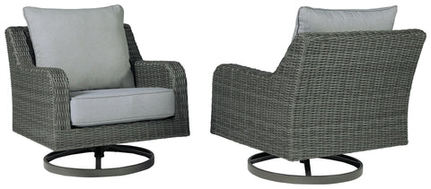 Elite Park - Gray - Swivel Lounge W/ Cushion - Premium Swivel Chairs from Signature Design by Ashley® - Just $814.38! Shop now at brett interiors