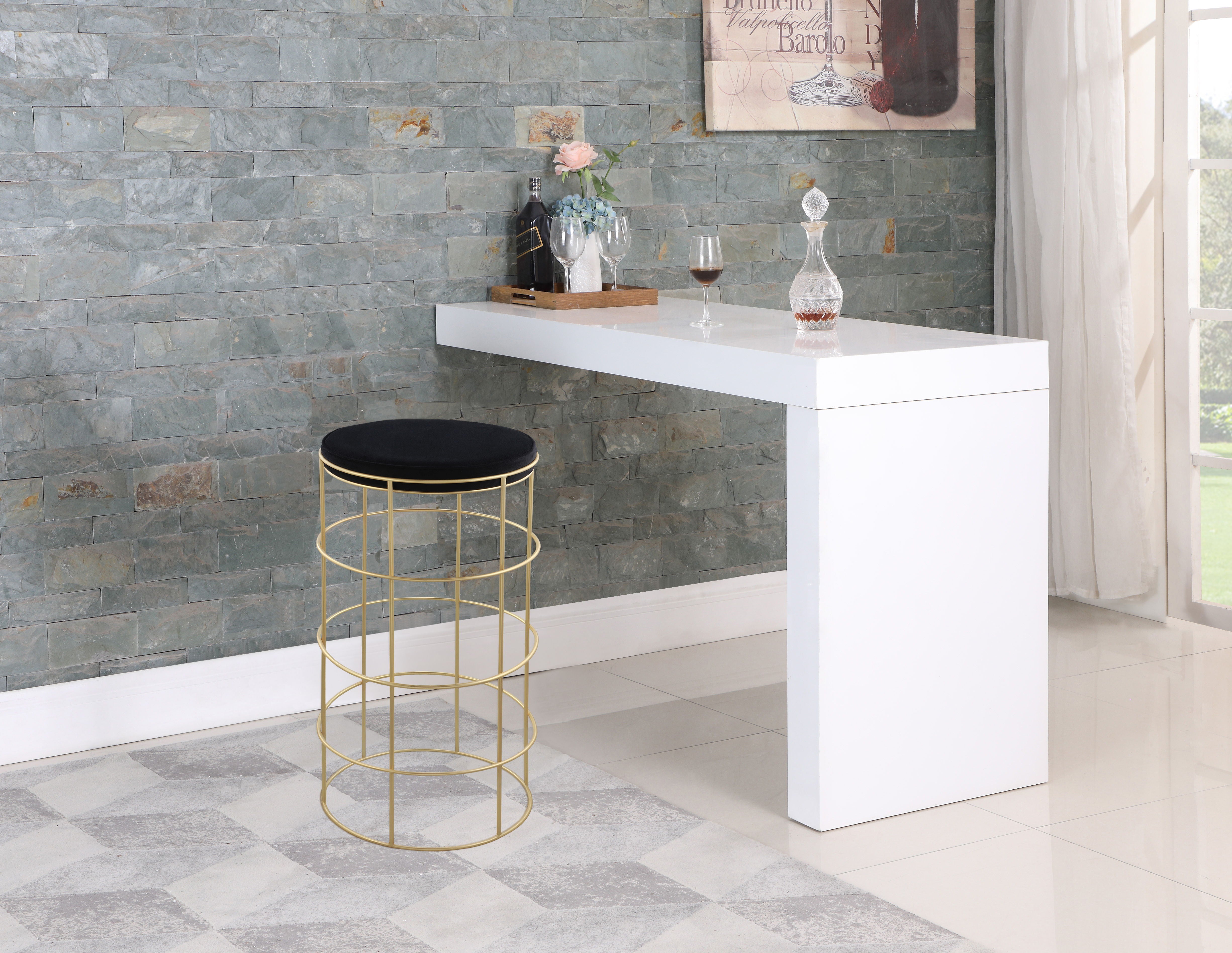 Rebar - Bar Stool - Premium Bar Height (28"-30") from Meridian Furniture - Just $262.50! Shop now at brett interiors