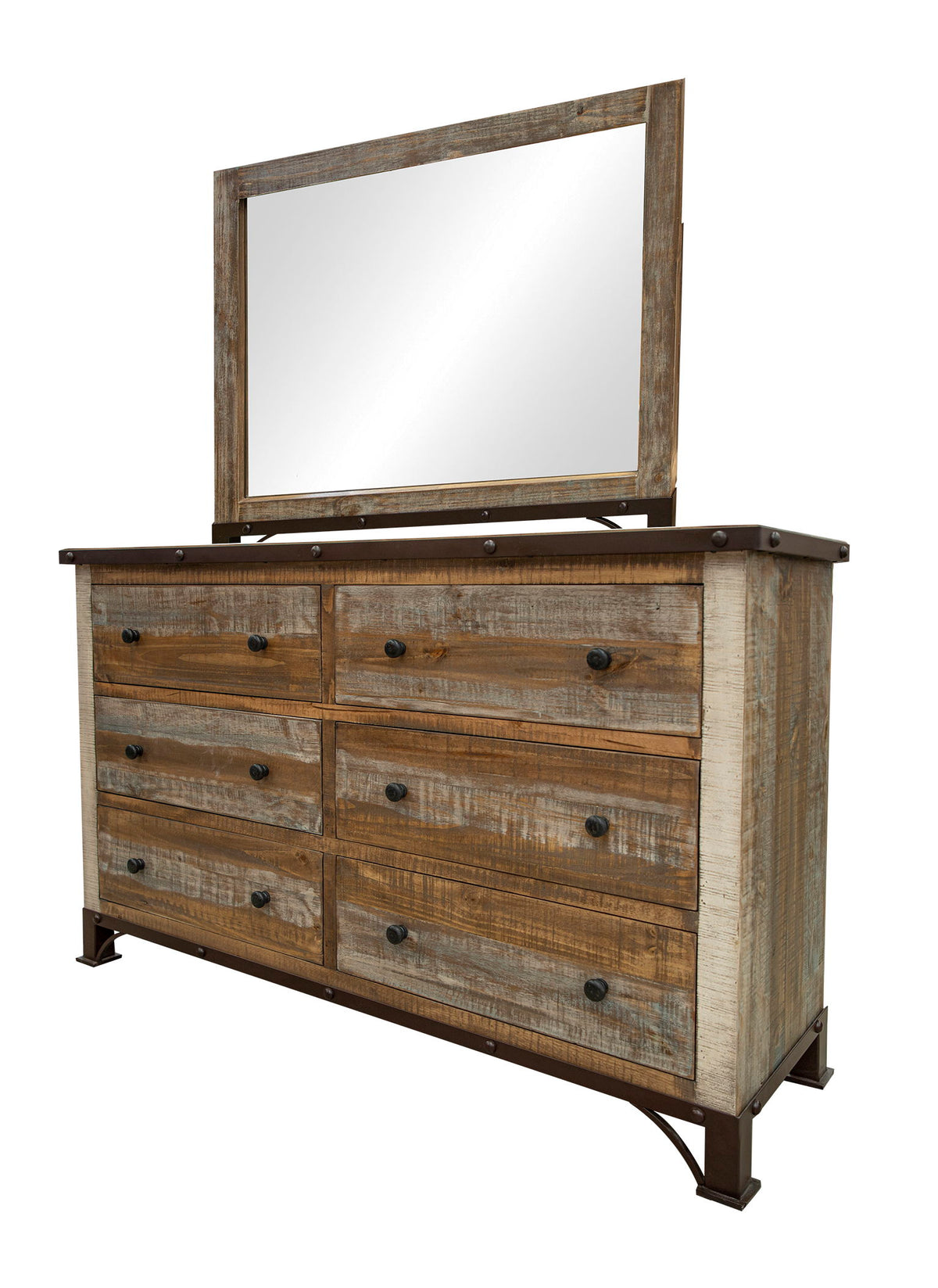 Antique - Dresser With 6 Drawers - Multicolor - Premium Dressers from International Furniture Direct - Just $1122.50! Shop now at brett interiors