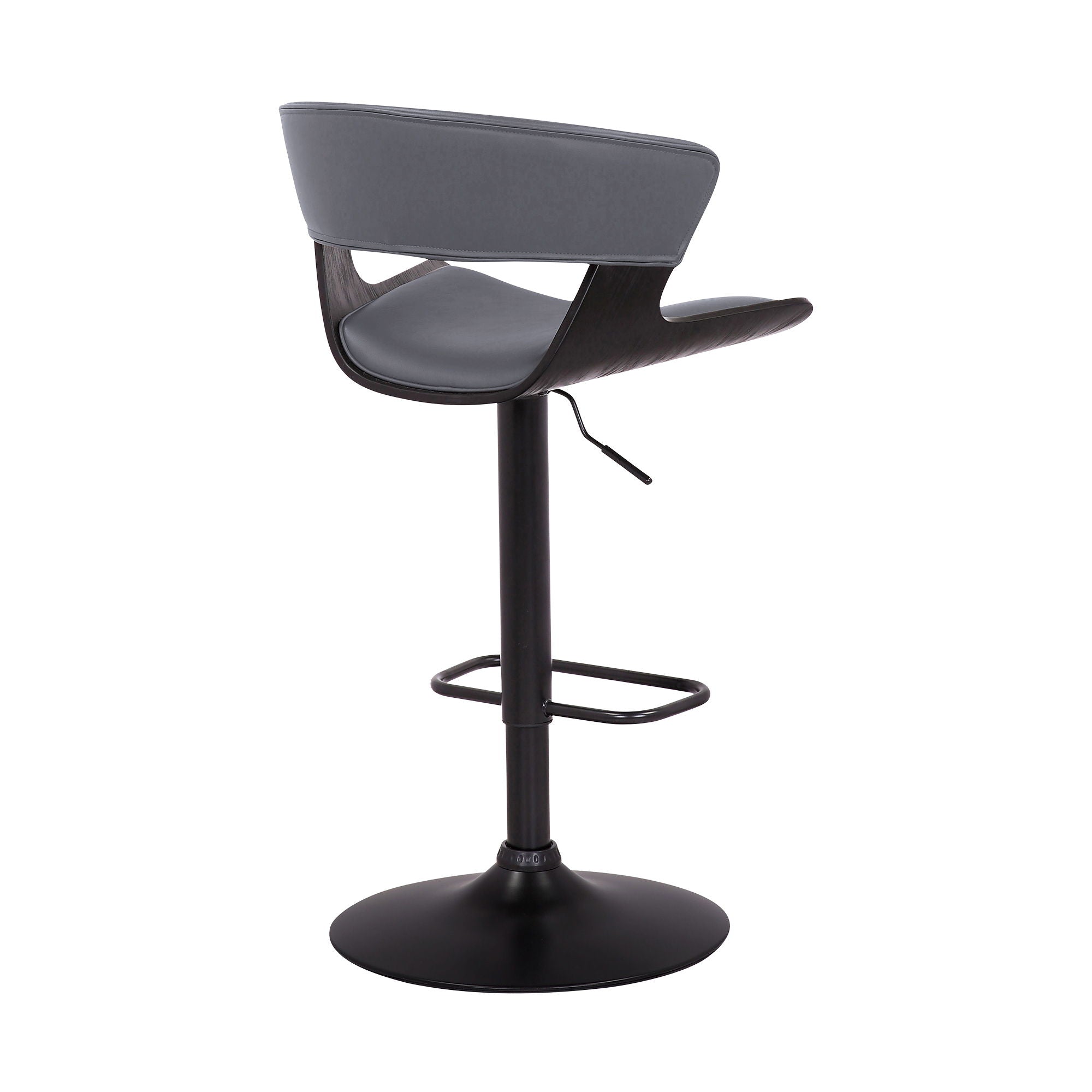 Karine - Adjustable Swivel Bar Stool - Premium Adjustable Height from Armen Living - Just $217.50! Shop now at brett interiors