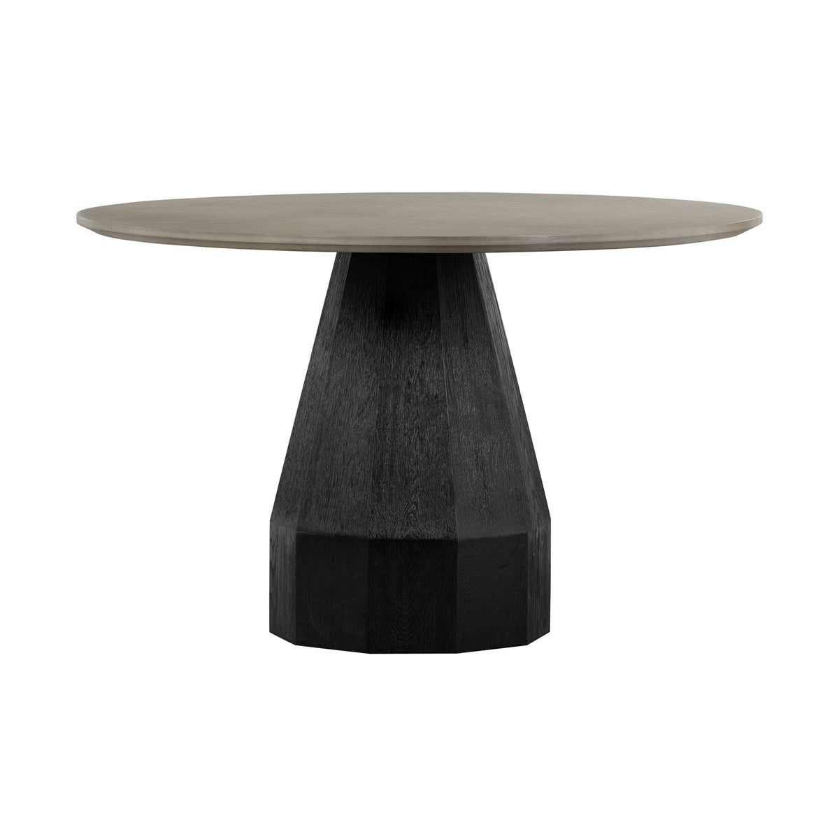 Revival - Round Dining Table - Concrete / Oak - Premium Dining Tables from Armen Living - Just $1232.50! Shop now at brett interiors