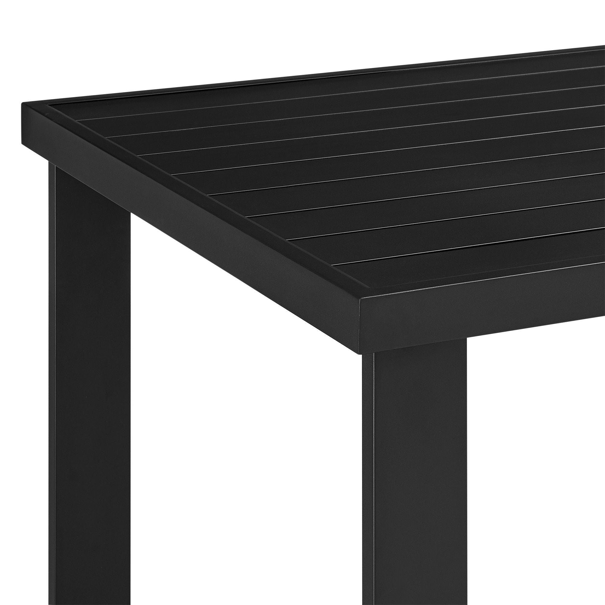 Alegria - Outdoor Patio Bar Height Dining Table - Black - Premium Dining Tables from Armen Living - Just $1350! Shop now at brett interiors