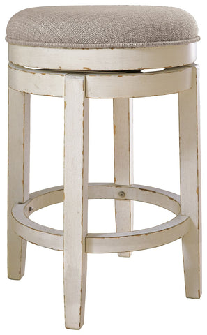 Realyn - Uph Swivel Stool - Premium Counter Height (24"-27") from Ashley Furniture - Just $164.60! Shop now at brett interiors