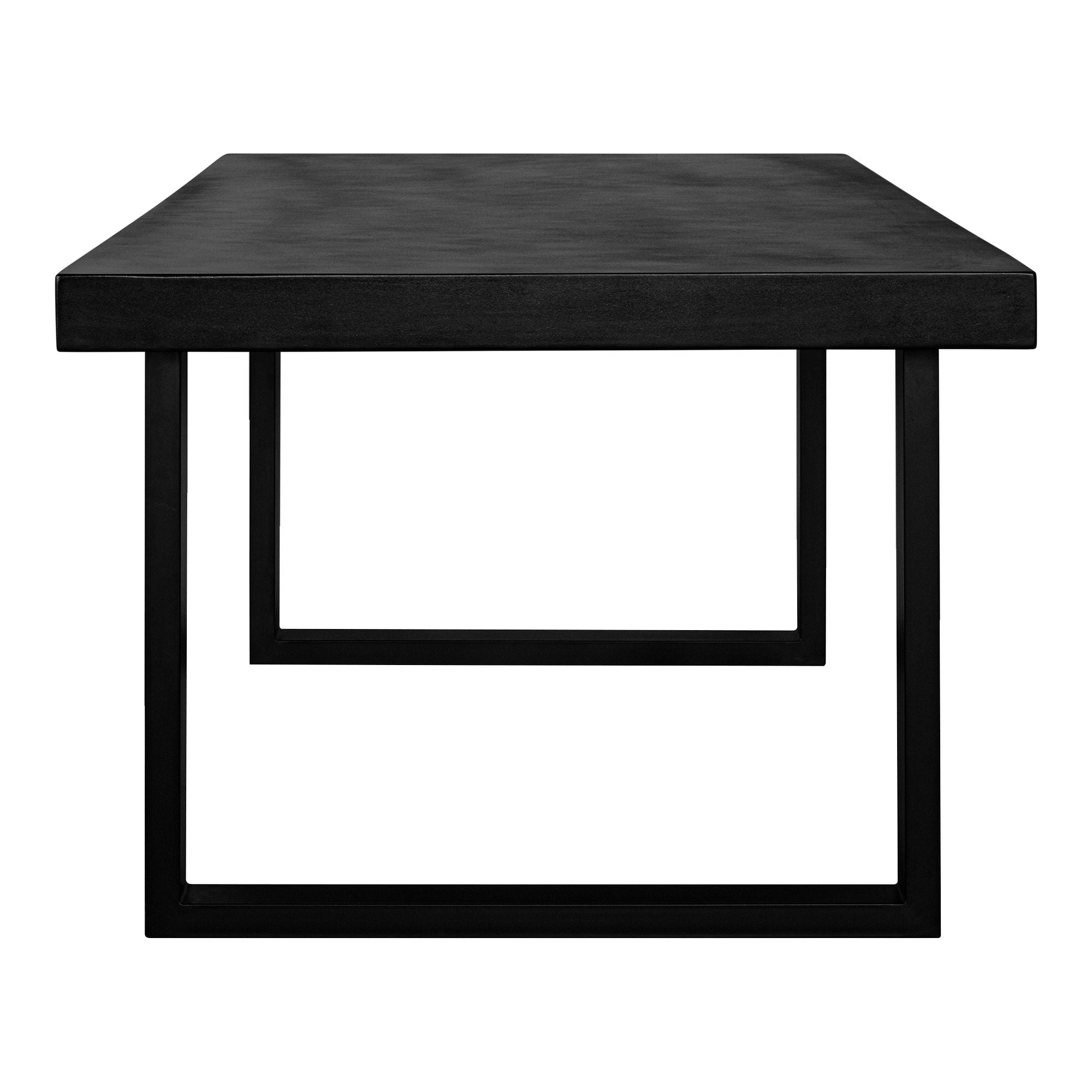 Jedrik - Outdoor Dining Table Large - Black - Concrete - Premium Dining Tables from Moe's Home Collection - Just $4372.50! Shop now at brett interiors