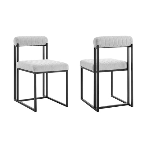 Anastasia - Dining Chair (Set of 2) - Black Legs - Premium Chair Sets from Armen Living - Just $700! Shop now at brett interiors