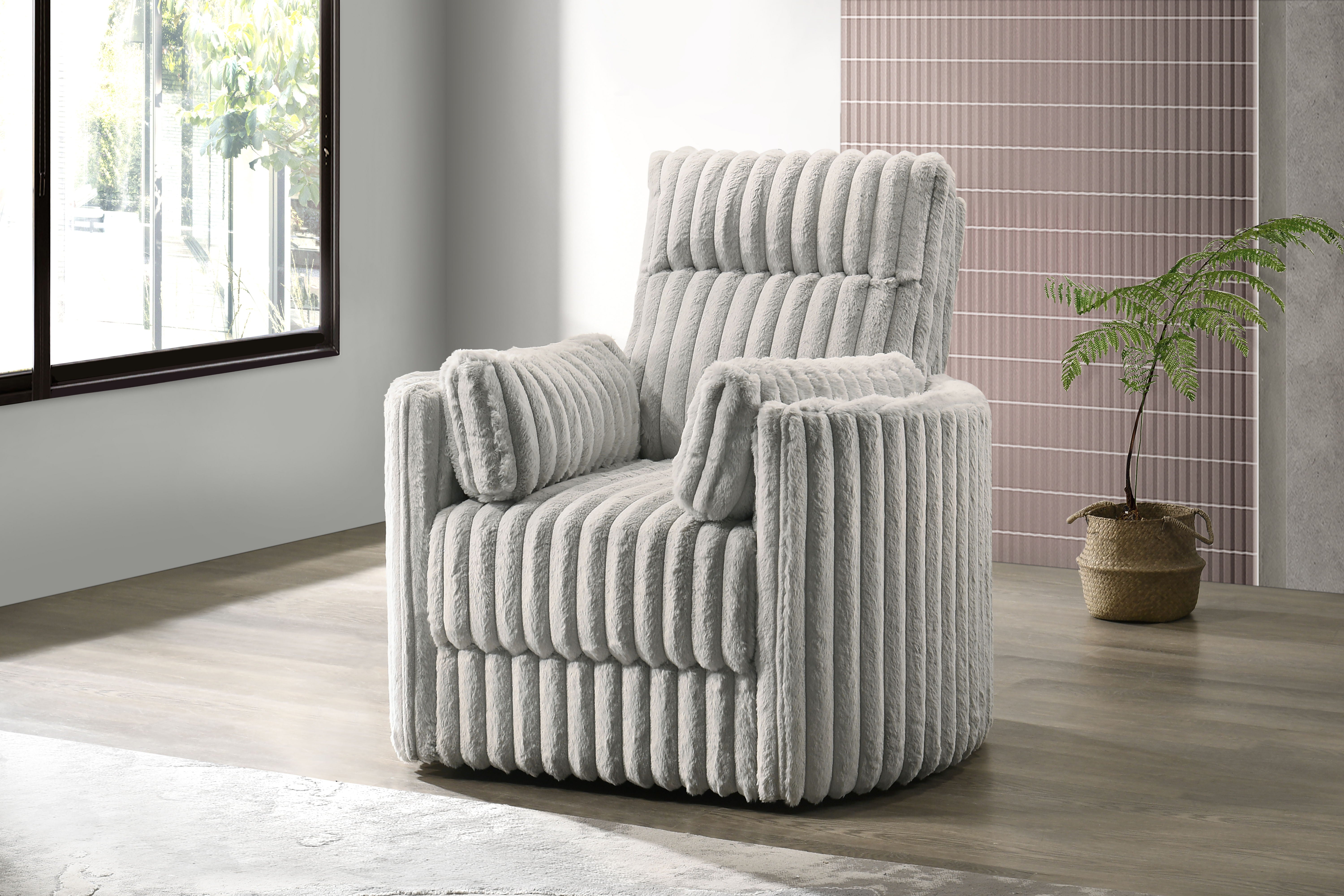 Embrace - Swivel Accent Chair - Light Gray - Premium Swivel Chairs from New Classic - Just $797.50! Shop now at brett interiors