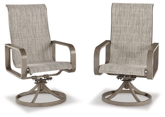 Beach Front - Sling Swivel Chair - Premium Chair Sets from Signature Design by Ashley® - Just $1010.63! Shop now at brett interiors